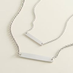 Petite Engravable Horizon Necklace