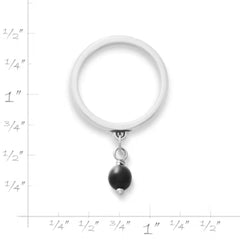 Glass Enhancer Bead Dangle Ring