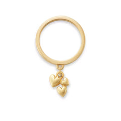 Gathered Hearts Charm Dangle Ring