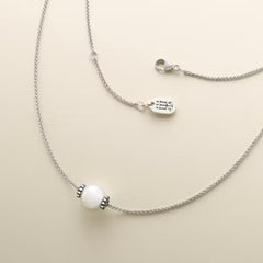 Beaded Cultured Pearl Slider Necklace