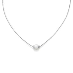 Beaded Cultured Pearl Slider Necklace