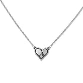 Delicate Heart Initial Necklace