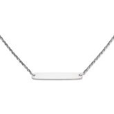 Engravable Horizon Necklace