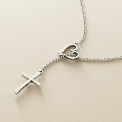 Faith, Hope and Love Lariat Necklace
