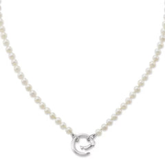 Cultured Pearl Changeable Charm Necklace