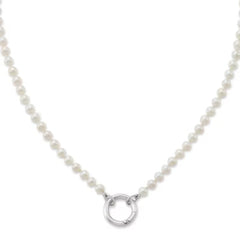 Cultured Pearl Changeable Charm Necklace
