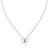 Dancing Gemstone Heart Necklace