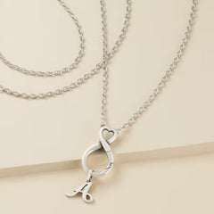 Endless Love Changeable Charm Holder Necklace