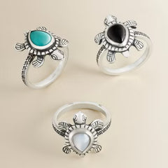 Turtle Gemstone Ring