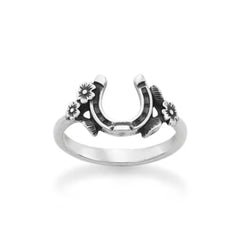 Floral Horseshoe Ring