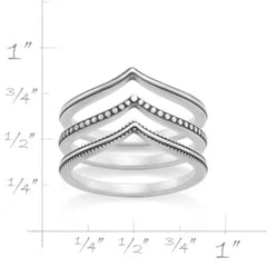Chevron Ring Set