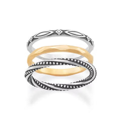 Connected Circles Ring Set