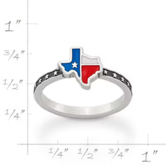 Enamel Lone Star State Ring
