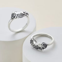 Horse and Roses Ring