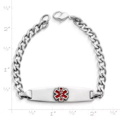 Enameled Medical Alert Bracelet