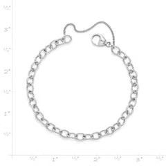 Twisted Wire Cable Charm Bracelet