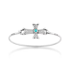 Mission Cross Hook-On Bracelet with Turquoise