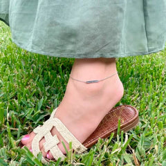 Petite Engravable Horizon Anklet