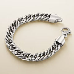 Bold Twisted Link Curb Bracelet