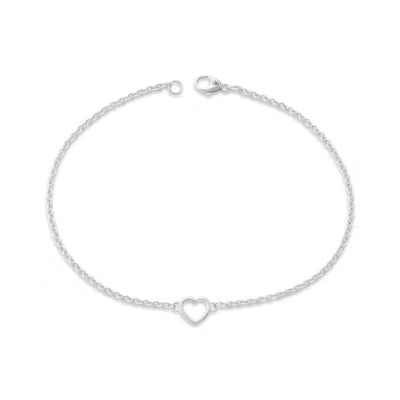 Heart Station Charm Anklet