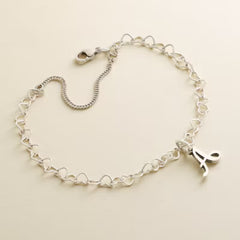 Light Connected Hearts Charm Bracelet