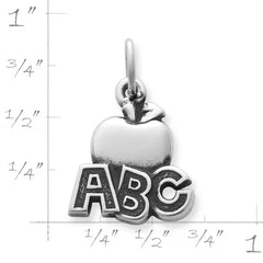 "ABC" Apple Charm