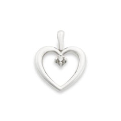 Heart with Diamond Pendant