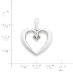 Heart with Diamond Pendant