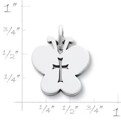 Crosslet Butterfly Charm