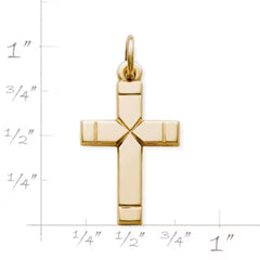 Small Plain Latin Cross Charm