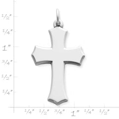 Beveled Clechee Cross Pendant
