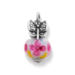 Mariposa Art Glass Charm