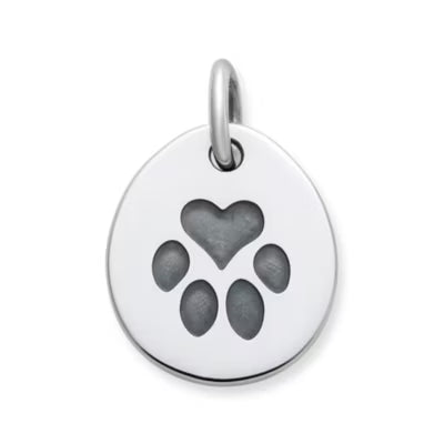 Heart Paw Pet Tag Charm