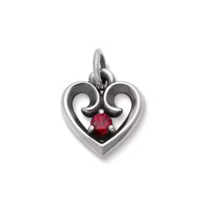 Avery Remembrance Heart Birthstone Charm