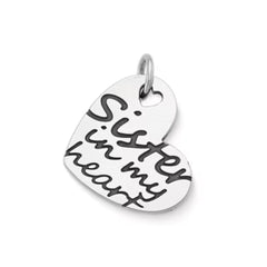 "Sister in My Heart" Charm
