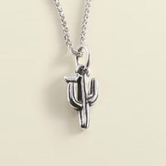 Saguaro Cactus with Bird Charm