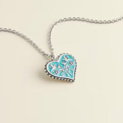 Enamel Hearts in Bloom Charm