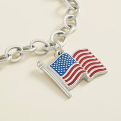 Enamel American Flag Charm