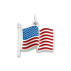 Enamel American Flag Charm