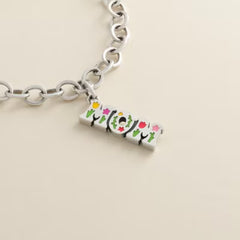 Enamel Beautiful "Mom" Charm