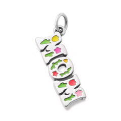 Enamel Beautiful "Mom" Charm