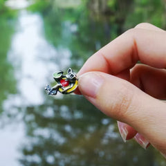 Enamel Party Frog Charm