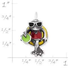 Enamel Party Frog Charm