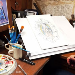 Enamel Virgin of Guadalupe Charm