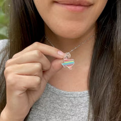 Enamel Texas Serape Charm