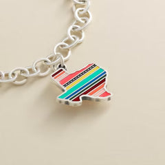Enamel Texas Serape Charm