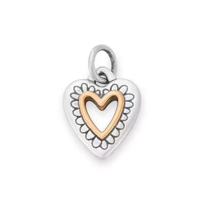 Petite Framed Heart Charm