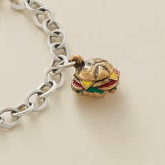 Enamel Cheeseburger Charm