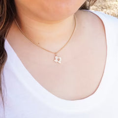 Pave Diamond Deep in the Heart of Texas Pendant