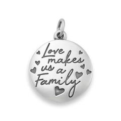 Love Makes Us a Family Charm